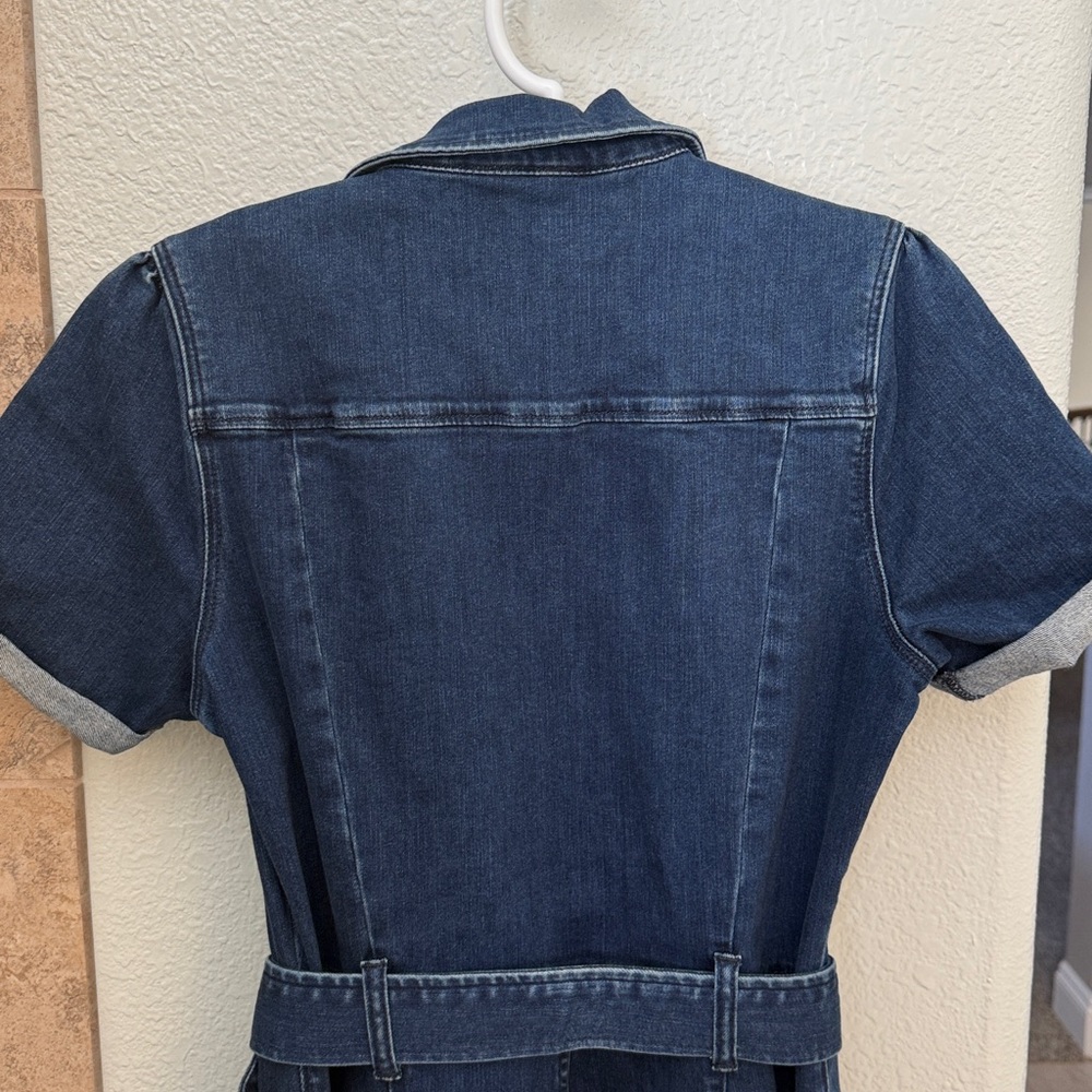 PAIGE Blue Denim Jumpsuit - Picture 13 of 16